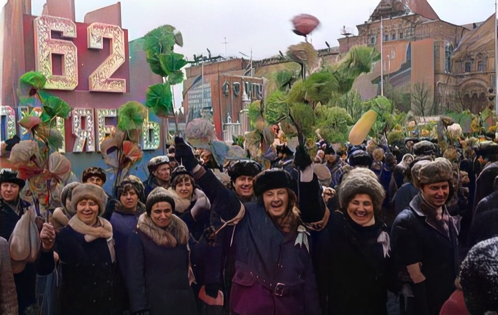 Демонстрация 7 ноября в 1962 году