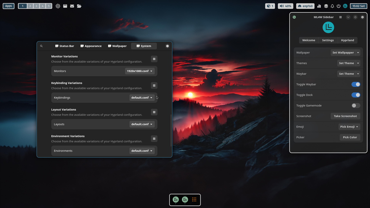 Установка разрешения 1920х1080 (HDMI terminal mode)