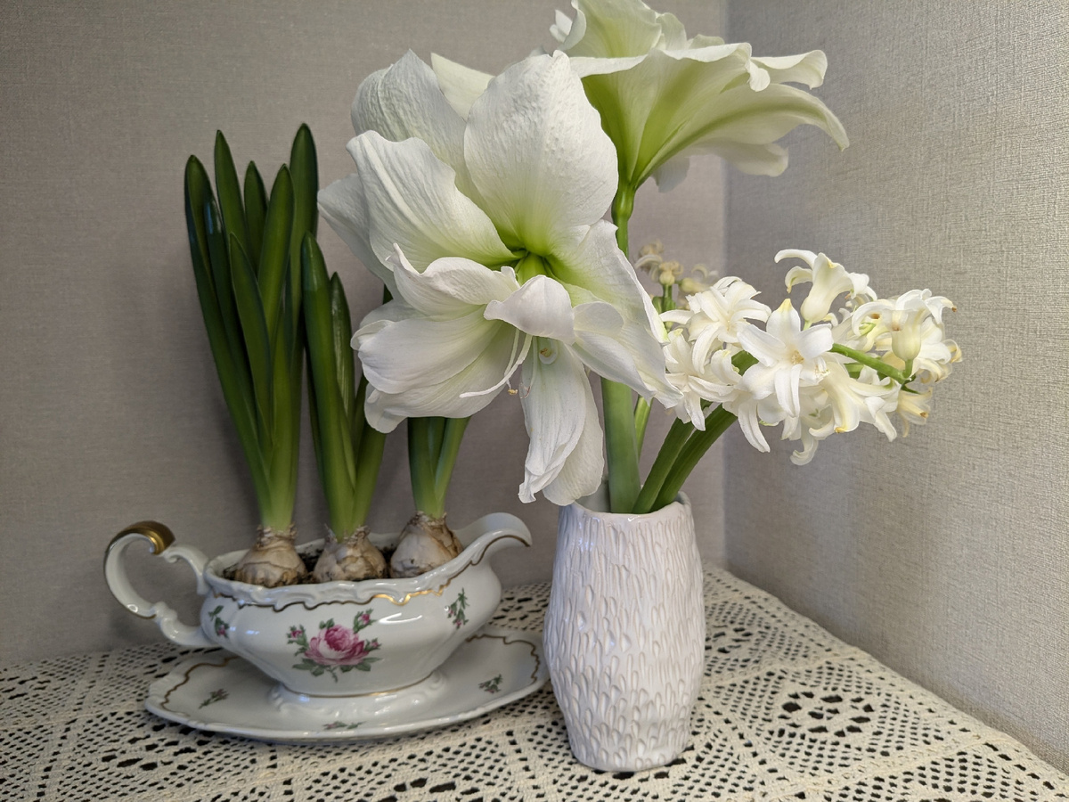 Цветение в букете