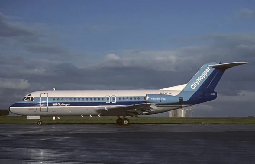 Fokker F-28 «Fellowship», участвовавший в аварии. Источник изображения: Кристиан Вольпати
