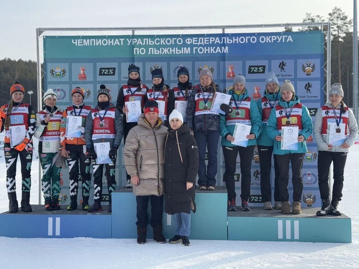    Югорчане завоевали медали в эстафетах на чемпионате УрФО по лыжным гонкам