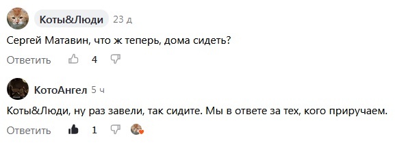 Скрин комментариев