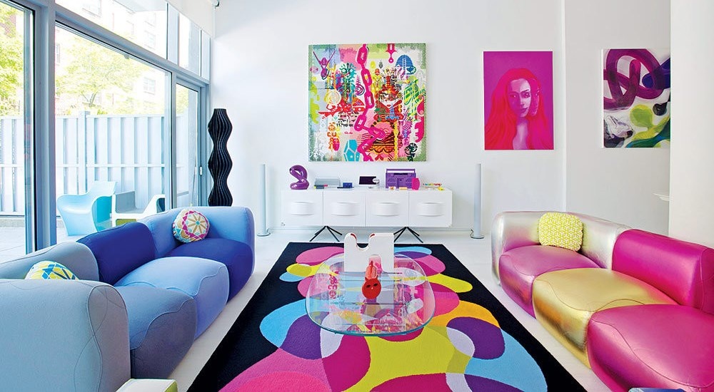 Дизайн интерьера в стиле поп-арт (фото: remont-f.ru)