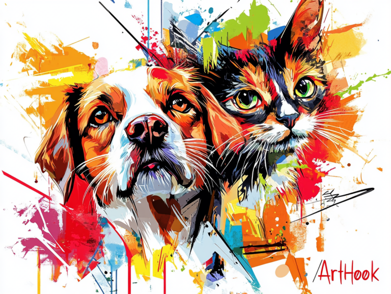    Портрет домашних животных: как запечатлеть характер и эмоции вашего питомца в художественной анималистике Art-Hook.Ru