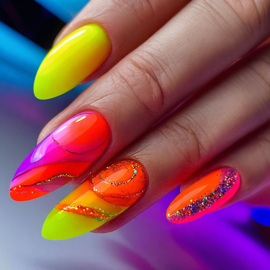 Яркие и неоновые цвета