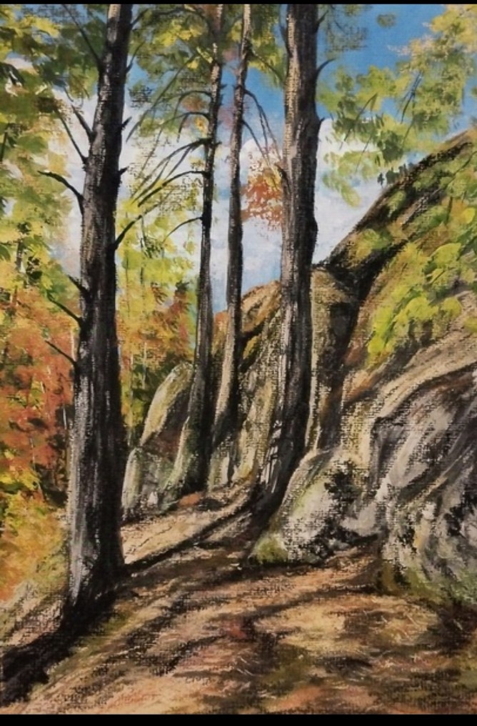 В Карелии. Художник Марина Сатина 