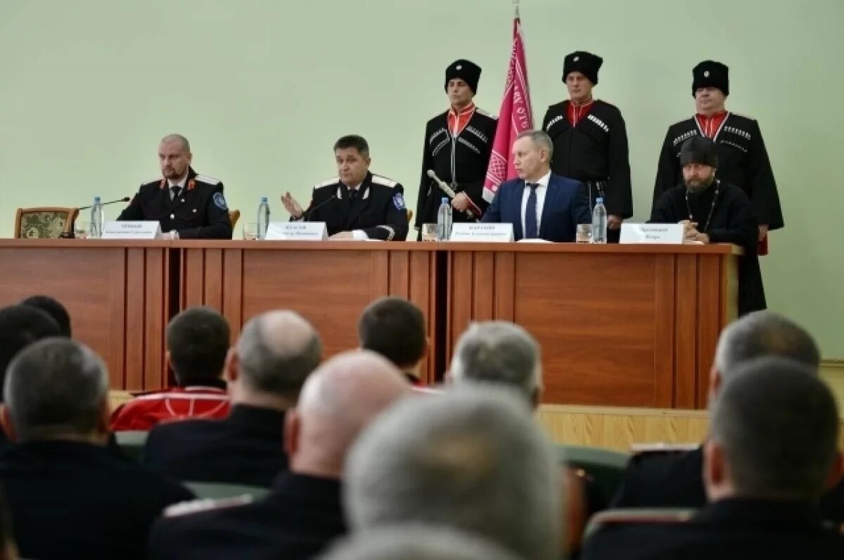    В Павловском районе Краснодарского края прошел выборный сбор казаков