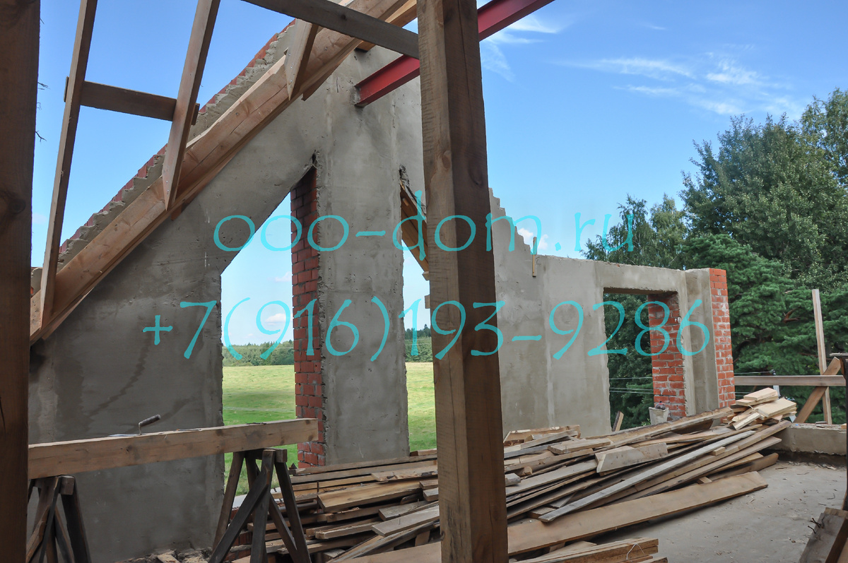 Процесс реконструкции кирпичного дома