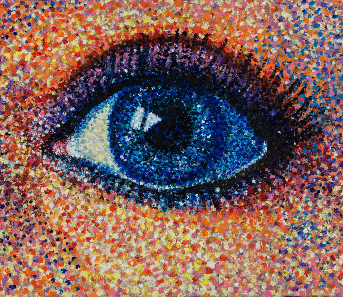 Рисунок в технике "пуантилизм"