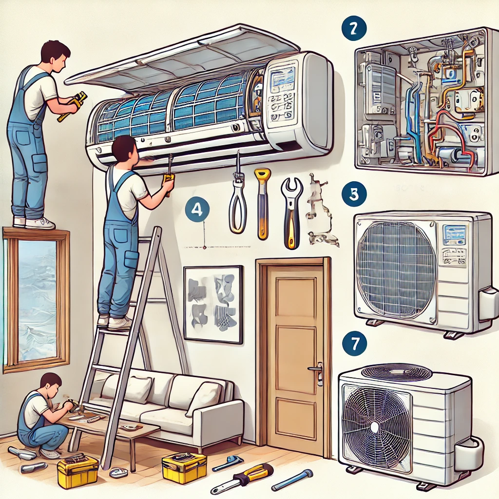 как правильно демонтировать кондиционер без потери фреона