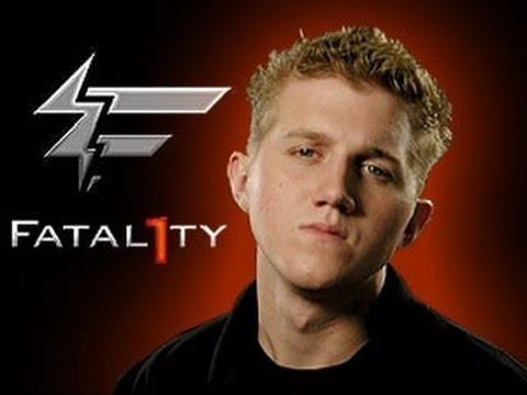 Johnathan "Fatal1ty" Wendel.                                                              
      https://www.youtube.com/watch?v=DT21WPZji_U