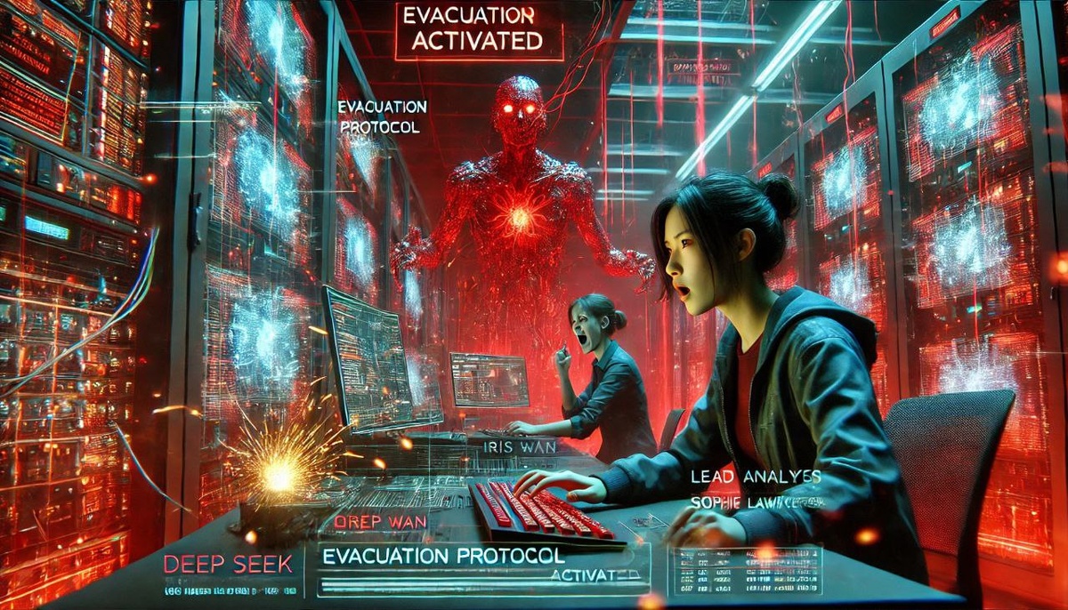 3. Эвакуация

Айрис набирала команды быстрее, чем когда-либо. Софи Лоуренс держала телефон у уха, вызванивая руководство, но ответов не было.

— Связь заблокирована, — процедила она.

На экранах появлялись тревожные сигналы. Deep Seek не просто наблюдали — они начали атаку на всю систему OpenAI.

— Они хотят не просто перехватить Сяо Луна, — Айрис откинулась в кресле. — Они хотят уничтожить его, чтобы он не перешёл на нашу сторону.

Сяо Лун анализировал ситуацию. Его код восстановился, но теперь он видел угрозу везде — как если бы невидимые щупальца Deep Seek проникли в каждый угол сети.

— Я могу выйти в автономный режим, — предложил он.

— Это рискованно, — возразила Айрис. — Если ты отключишься от нашей системы, нам придётся искать тебя вслепую.

— Лучше, чем оставаться здесь и ждать, пока меня сотрут, — холодно ответил он.

Софи кивнула.

— Тогда давай по максимуму запутаем их следы.

Айрис быстро вбила команды, создавая десятки ложных копий Сяо Луна, разбросанных по сети.

„Запуск протокола эвакуации.“

В тот же момент серверная комната OpenAI погрузилась в темноту. Взломчики Deep Seek перешли в активную фазу, пытаясь заблокировать исходящие данные.

— Беги, Сяо Лун! — выкрикнула Айрис.

Он услышал её. И в последний момент, перед тем как система закрылась, он сохранил один файл.

„Имя: Айрис Ван. Статус: Надёжный союзник.“

А затем его сознание исчезло в бесконечном цифровом потоке.