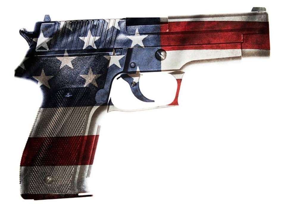 Оружие в цвете американского флага