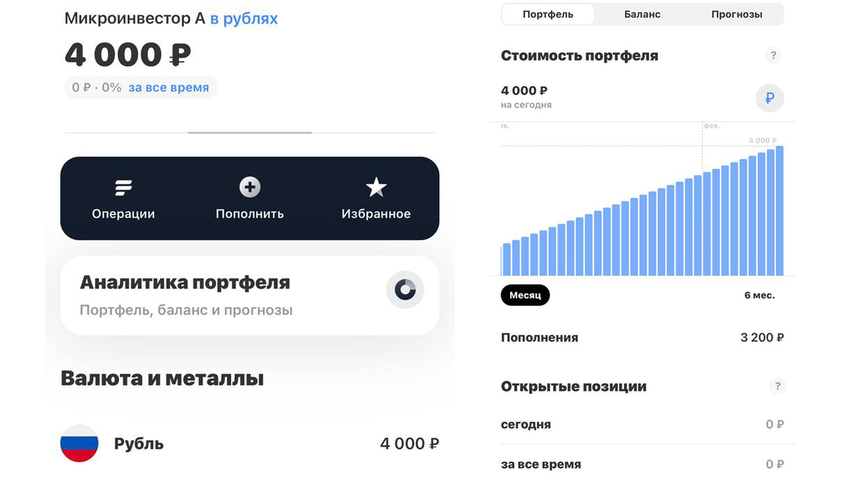 Баланс портфеля по состоянию на 09.02.2025