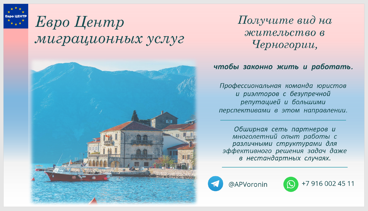 Как получить вид на жительство в Черногории в 2025