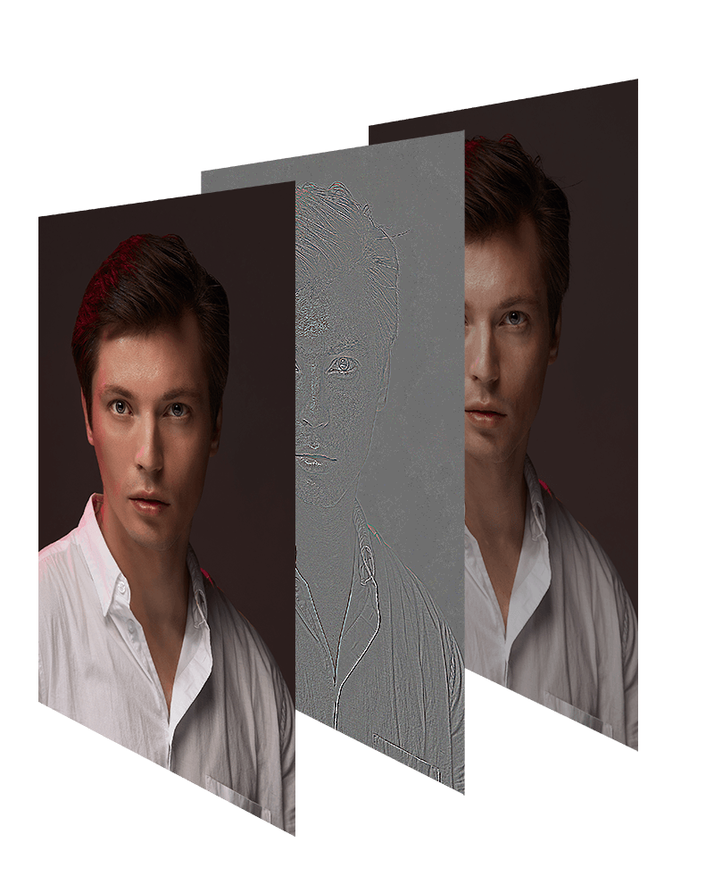 Фотограф Степанов А. Слои при ретушировании портрета