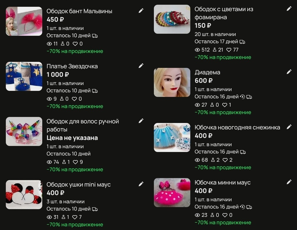 мои объявления на Авито