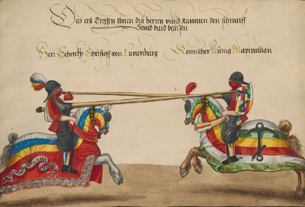 Миниатюра из турнирной книги начала XVI-го века
