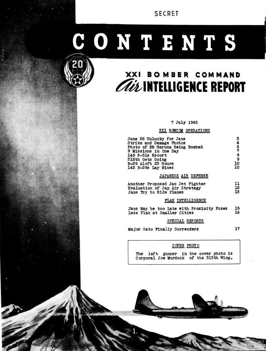 Air Intelligence report, Vol. I, No. 18. 7 July 1945