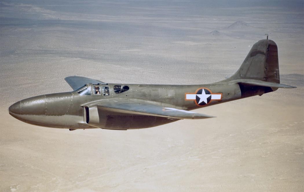 Реактивный истребитель P-59A "Аэрокомет"