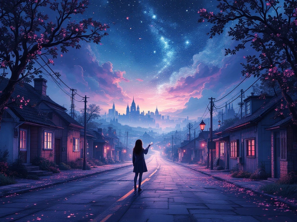    К чему такое снится: Женщина стоит на улице у городской окраины, выглядывая вдоль дороги. Вокруг неё различные небольшие здания и переулки. Она обращается к прохожему с вопросом, указыва