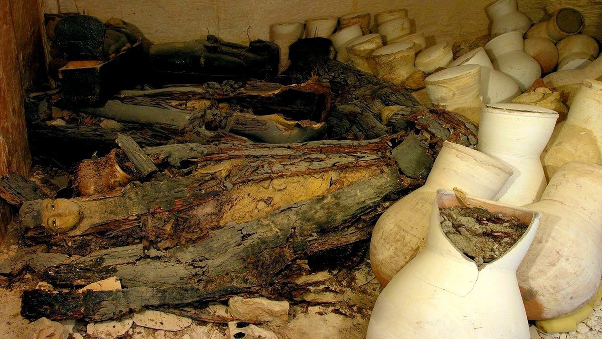 Камера обнаруженной гробницы