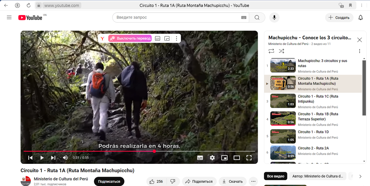 В строчке Яндекса на экране, нажмите "включить перевод" и подождите 1-2 минуты.