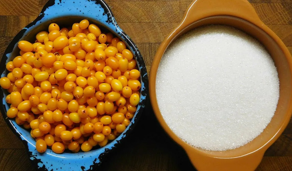 Облепиха и сахар