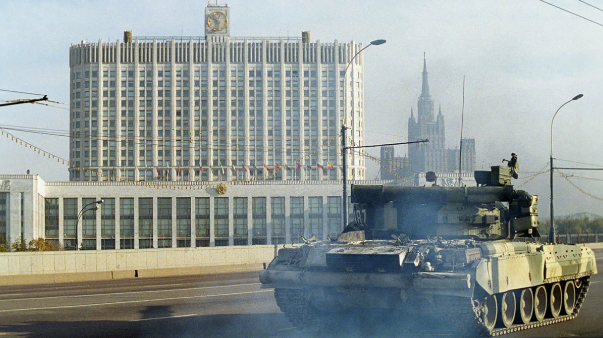 Фотография танка Т-80, обошедшая все мировые издания. Фото АР