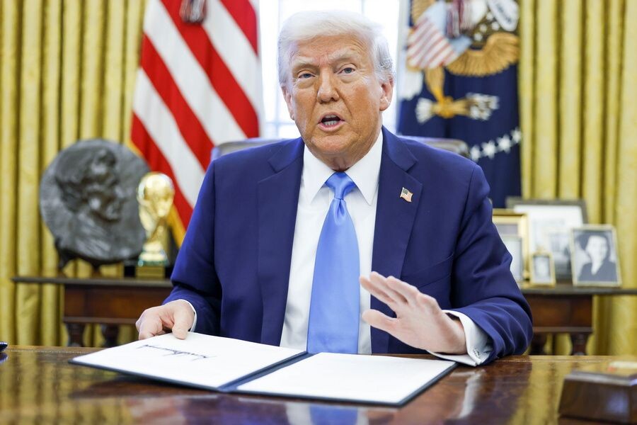    Президент США Дональд Трамп / Источник: © SHAWN THEW/POOL/EPA/ТАСС