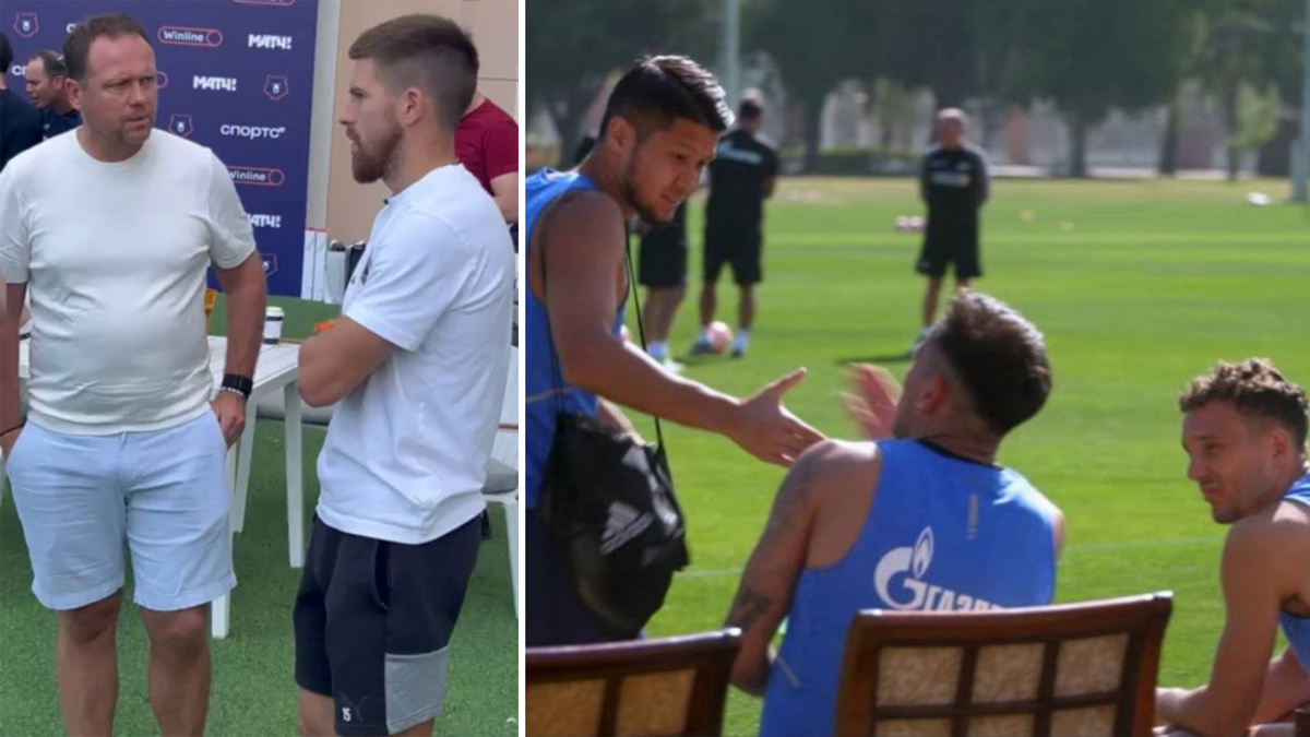 Марцел Личка общается с Глебовым, а Саласар уже в "Зените"