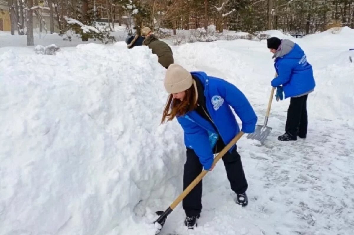    Молодёжь помогает расчищать Хабаровск после трёхдневного буйства циклона