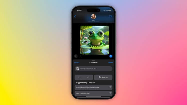    Рисовать по словам можно прямо через Siri. Главное условие — включенная нейросеть Apple Intelligence. Изображение: macrumors.com