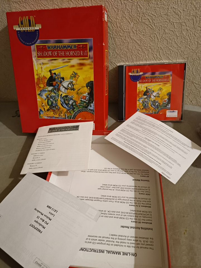 Warhammer: Shadow of the Horned Rat, Gold reserve, комплектация коробки