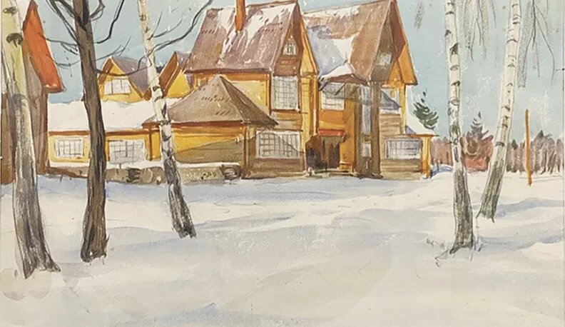 Дмитрий Архангельский. Здание школы "Бодрая жизнь" 1937 г.