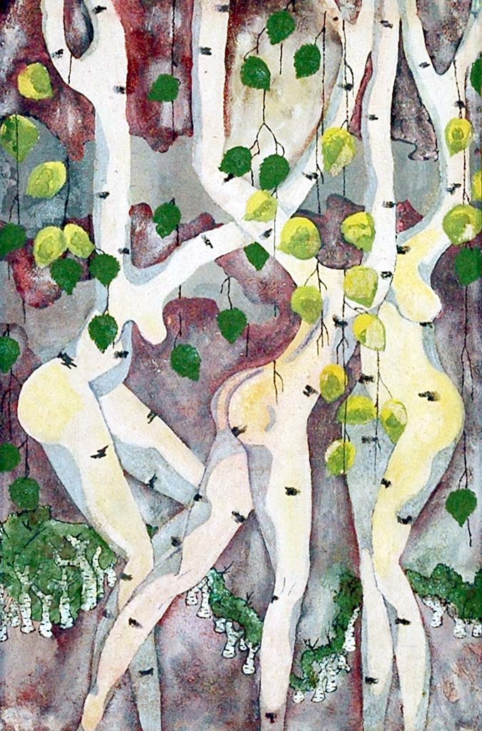 Художник Константин Юшкевич - Берёзы. Танец.