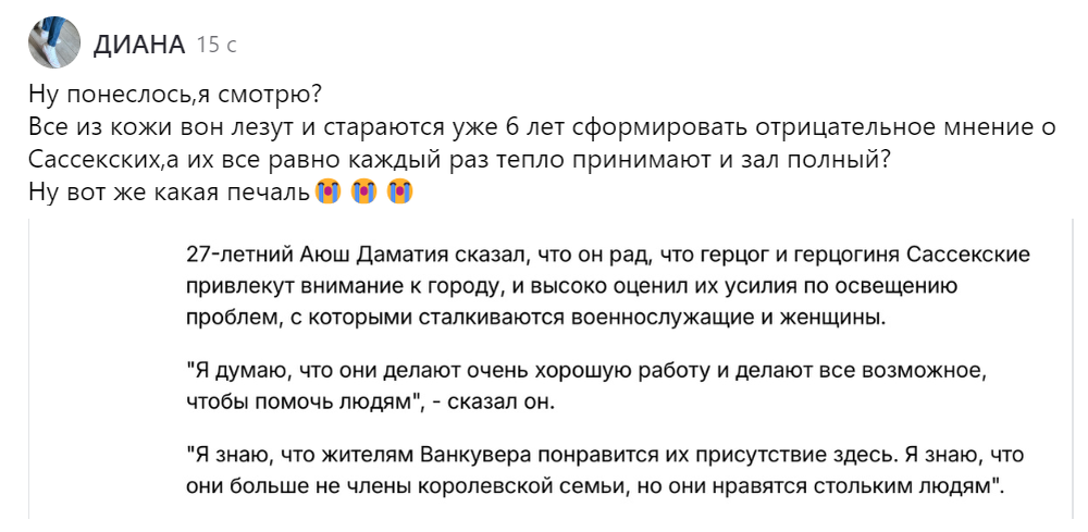 Комментарии из сети