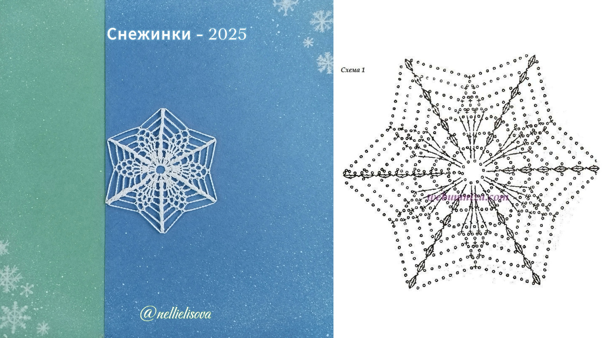 Снежинки 2025 Праздничные фантазии @nellielisova 
