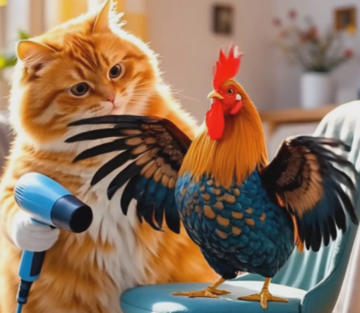 Кот и Петух