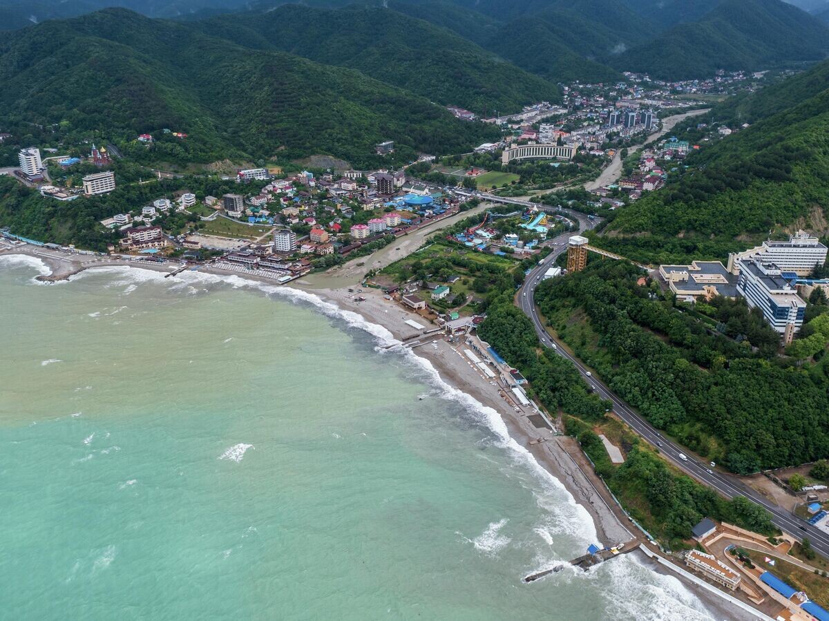    Побережье Черного моря в Туапсинском районе© РИА Новости / Виталий Тимкив