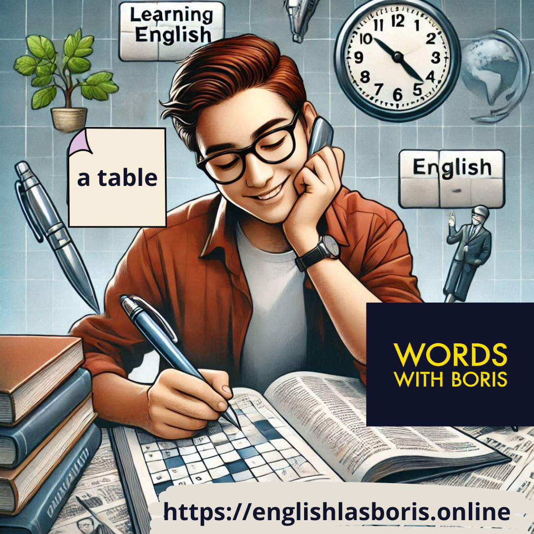 Играем в кроссворд - запоминаем слова