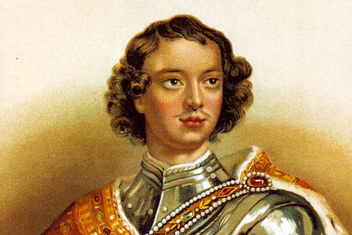 Изображение юного Петра Алексеевича.