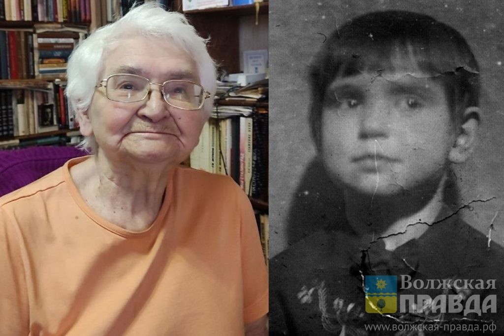 Александра Ильинична Коваль в 2025 (88 лет) и 1942-м (5 лет)....📷    «Я вытирала слёзы каждому…»: волжанка рассказала, как пятилетней малышкой в 42-м читала раненым Симонова
