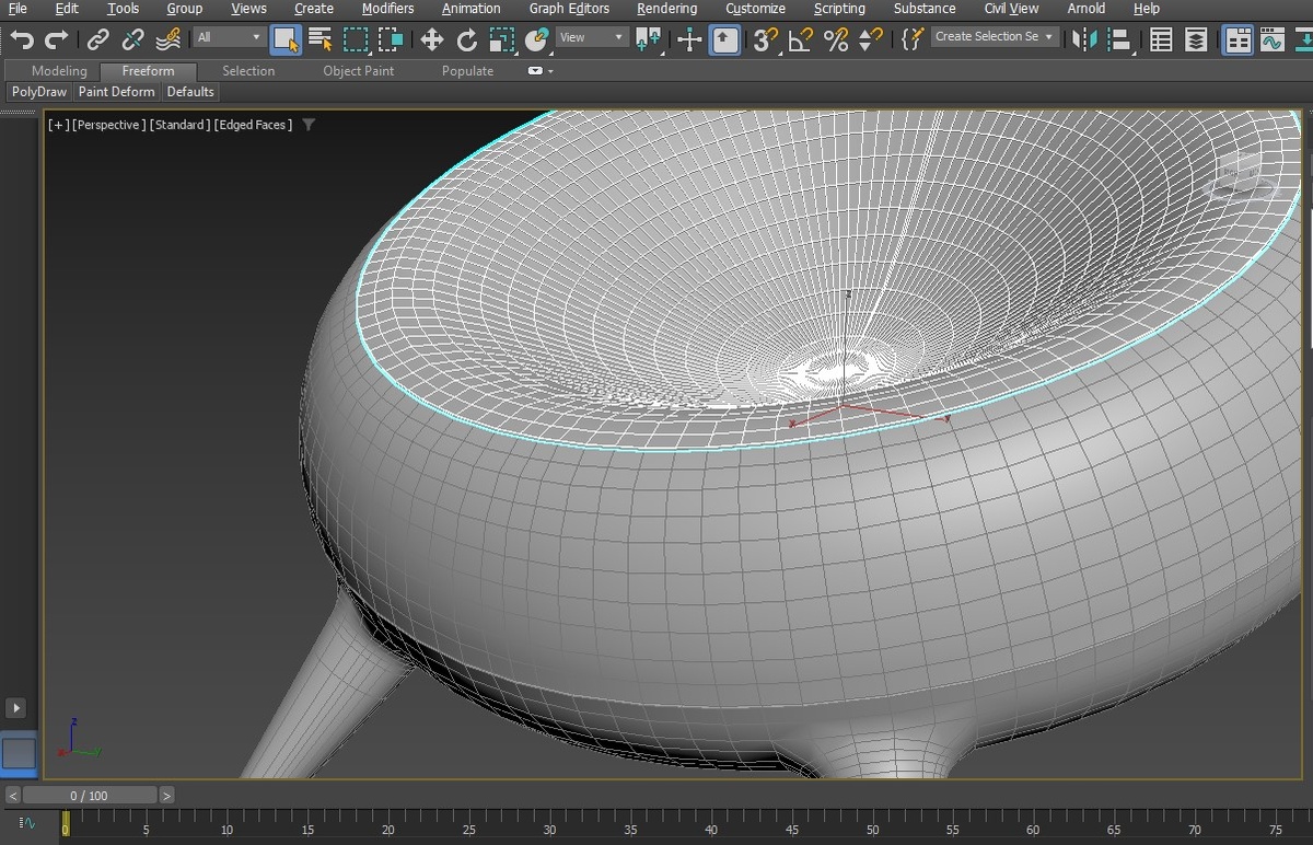 Кресло-бублик в процессе
