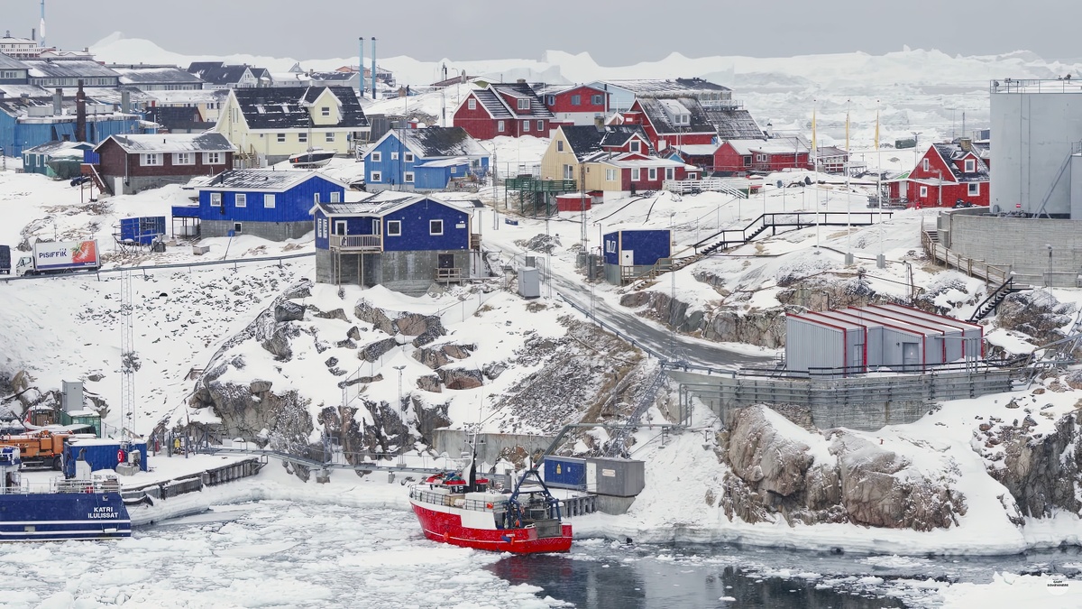Посёлок в Гренландии.