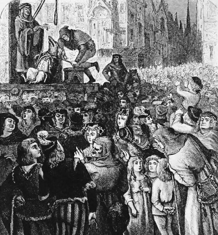 Казнь свиньи. Источник: общественное достояние.