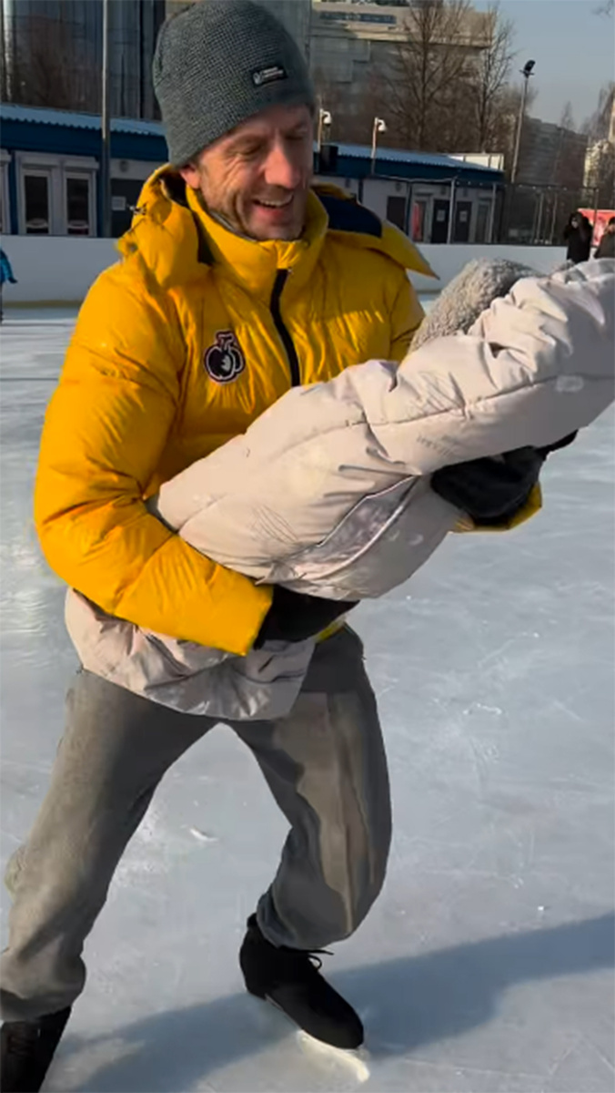 Повилас Ванагас с дочкой Николиной. Фото: соцсети Маргариты Дробязко