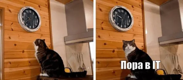 Оффтоп: если вглядеться в часы, становится очевидным, что порядок фотографий не соответствует хронологии :)