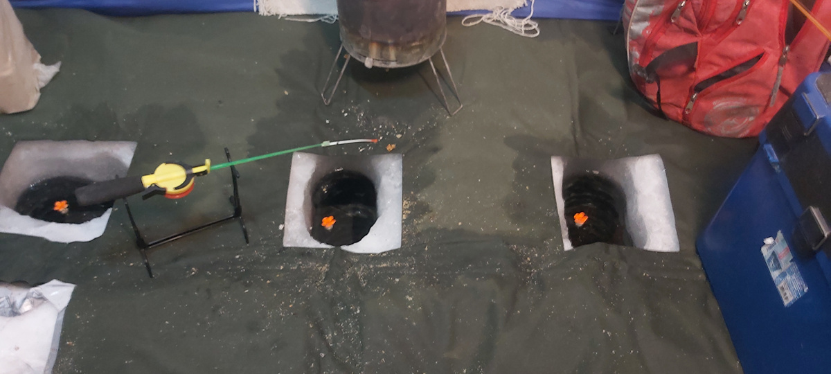 Раставился тепло комфорт.Ожидание поклёвки.