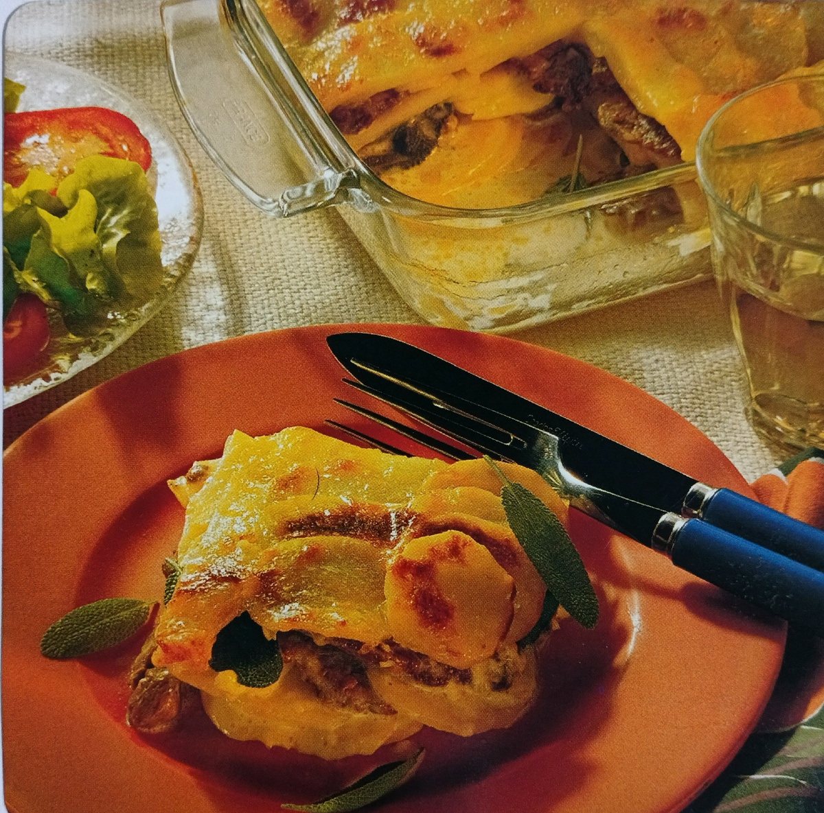 Картофель запечённый с бараниной